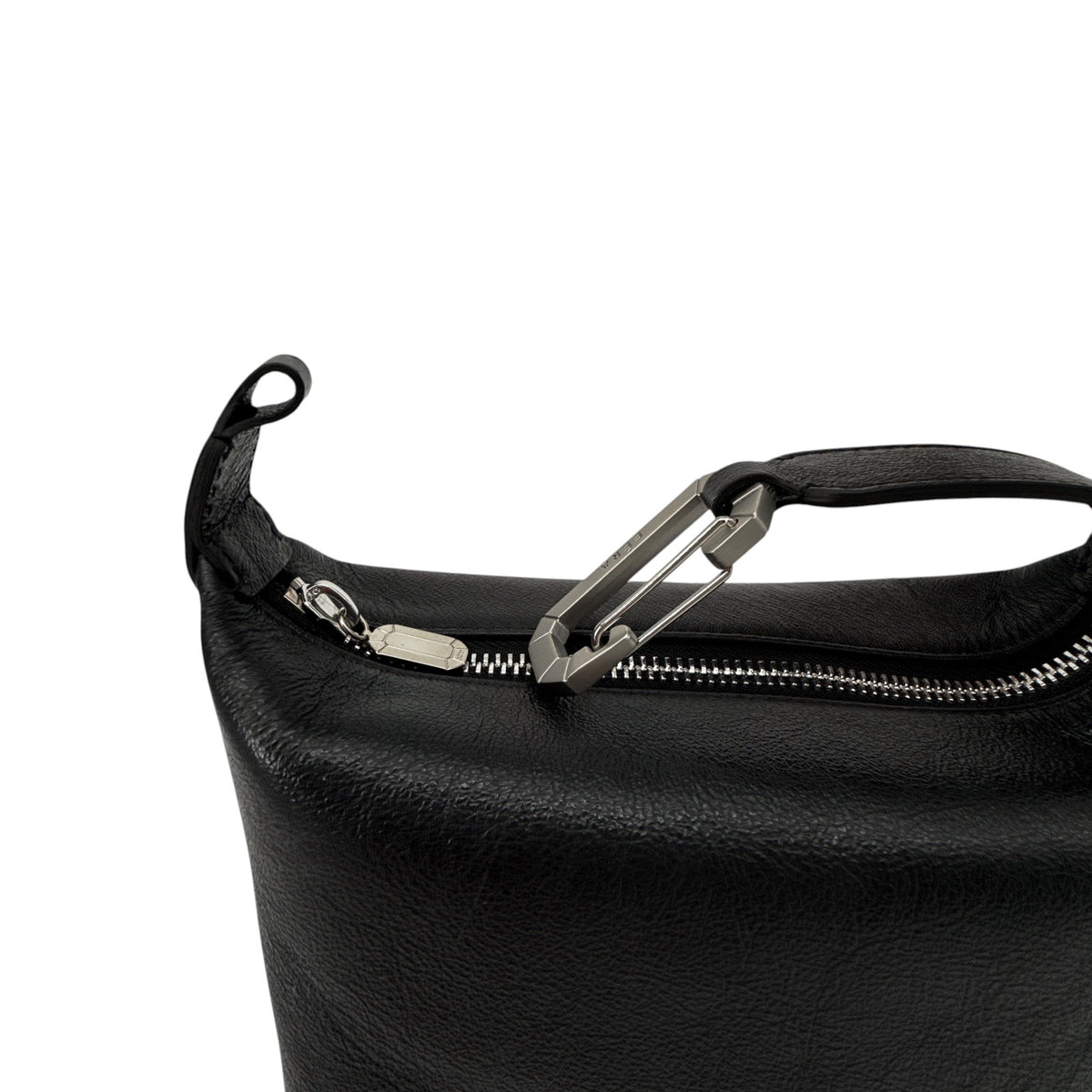 EERA Metallic Moon Bag in Laminated Black