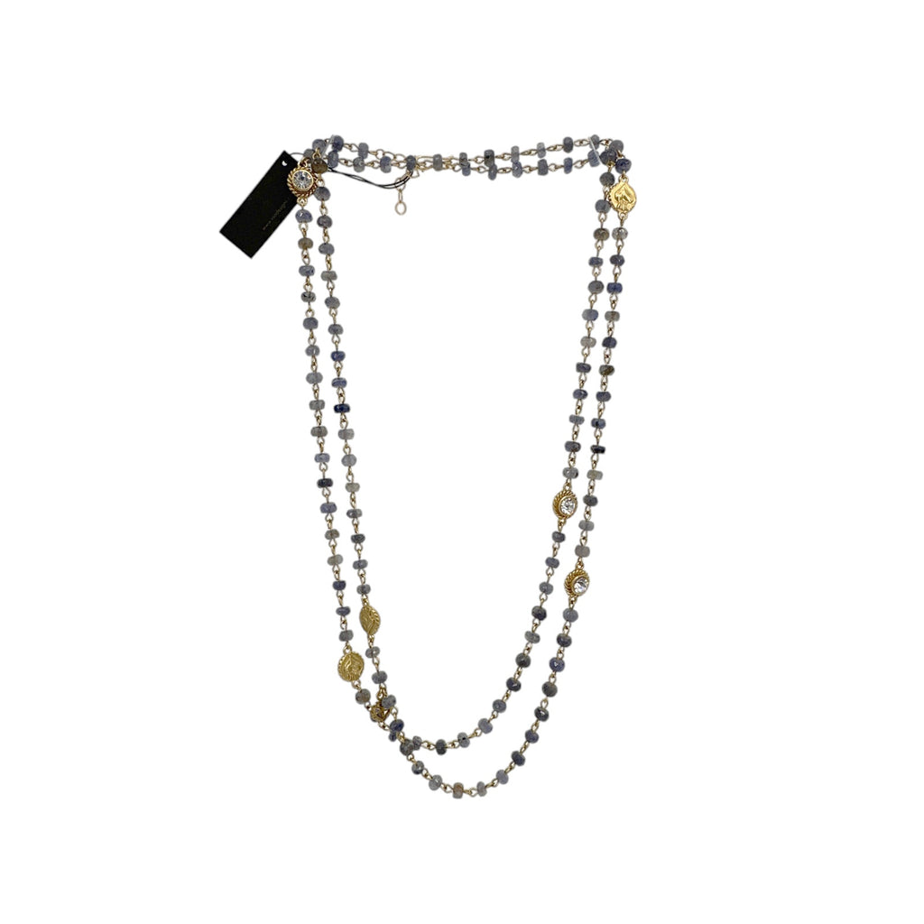 VSA Wrap 6mm Semi-Precious Lolite Beads