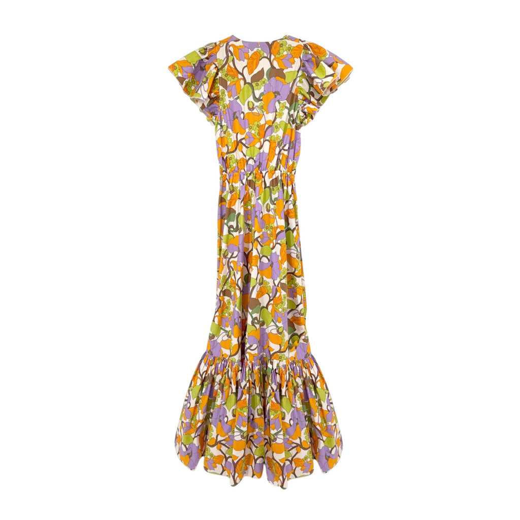 La DOUBLEJ Keira Dress in Vines Bianco