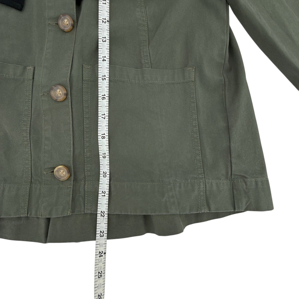 VERONICA BEARD Weslyn Jacket Army Green XS