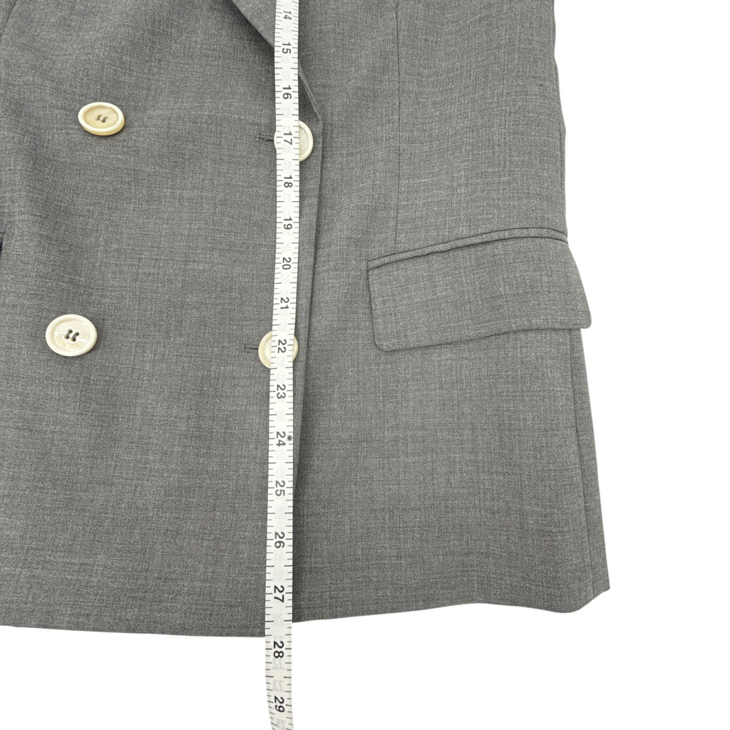 GOLDEN GOOSE Misam Double Breasted Blazer Jacket in Grey XS