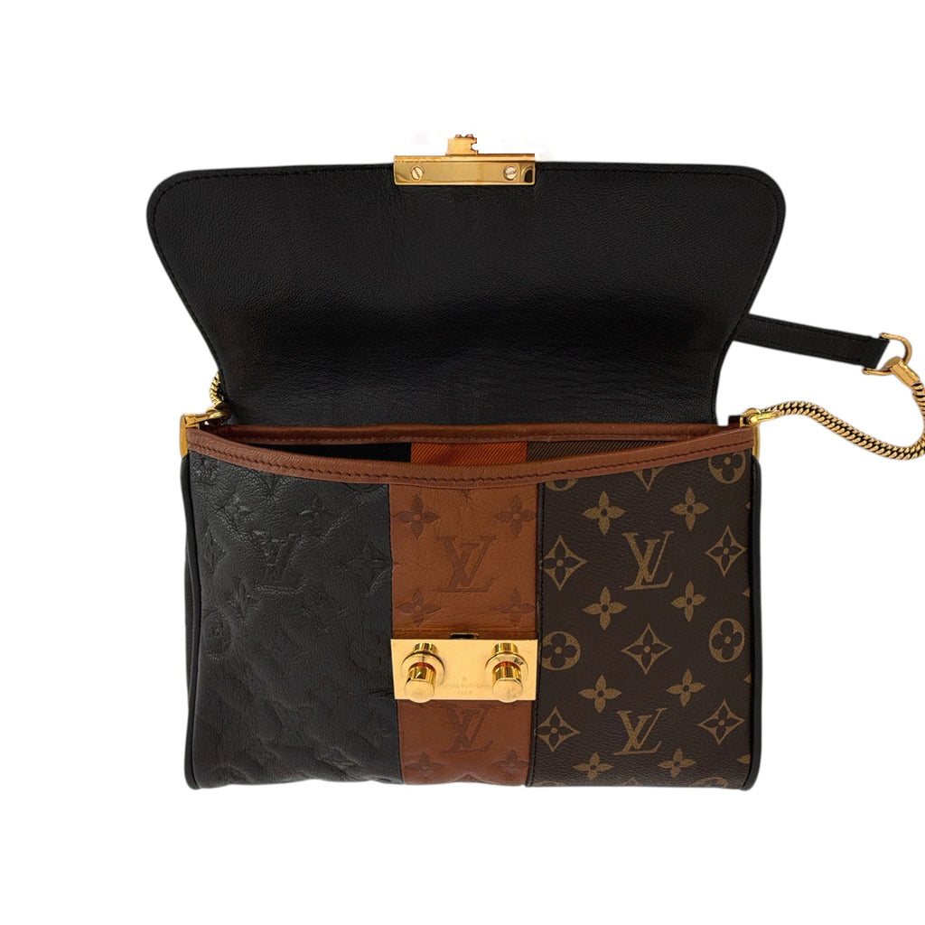 LOUIS VUITTON Limited Edition Monogram Blocks Pochette Plate Marine