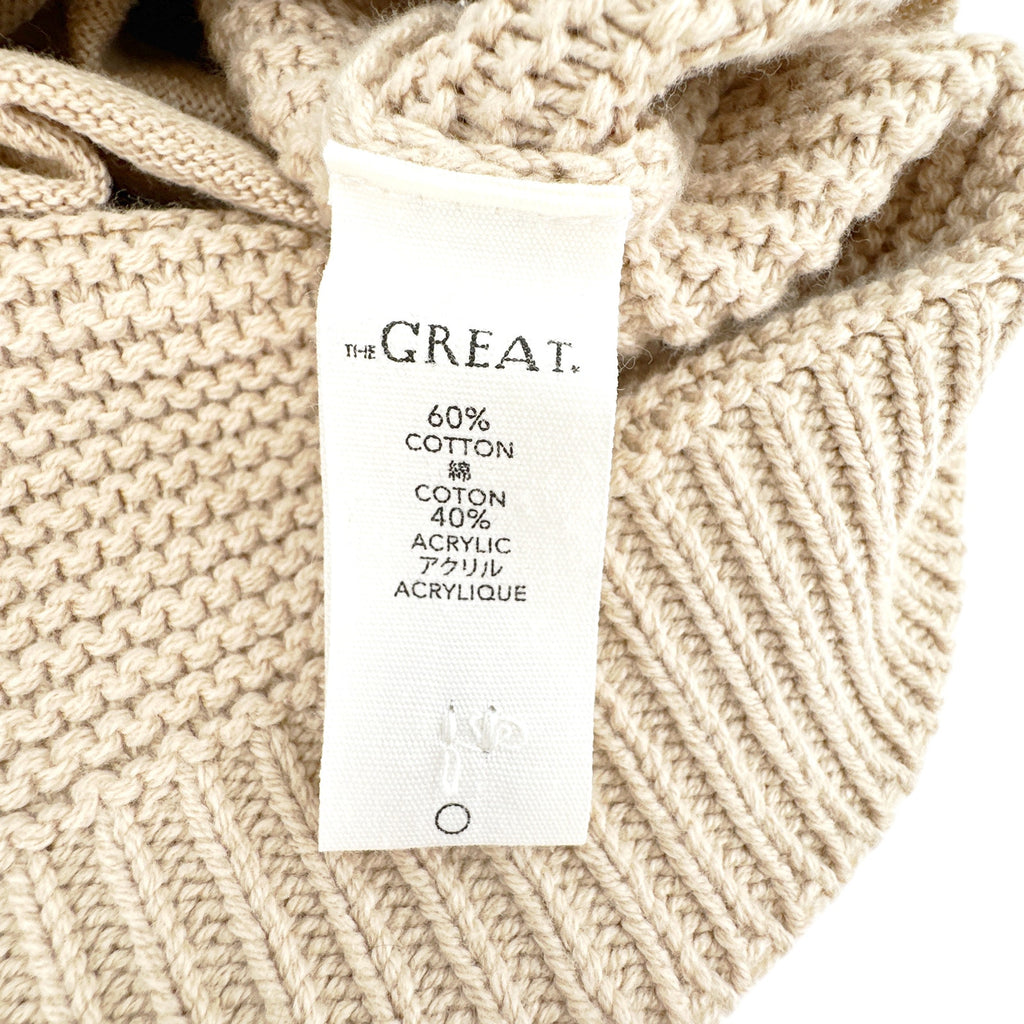THE GREAT. The Varsity Cardigan Gold Shimmer 1|S