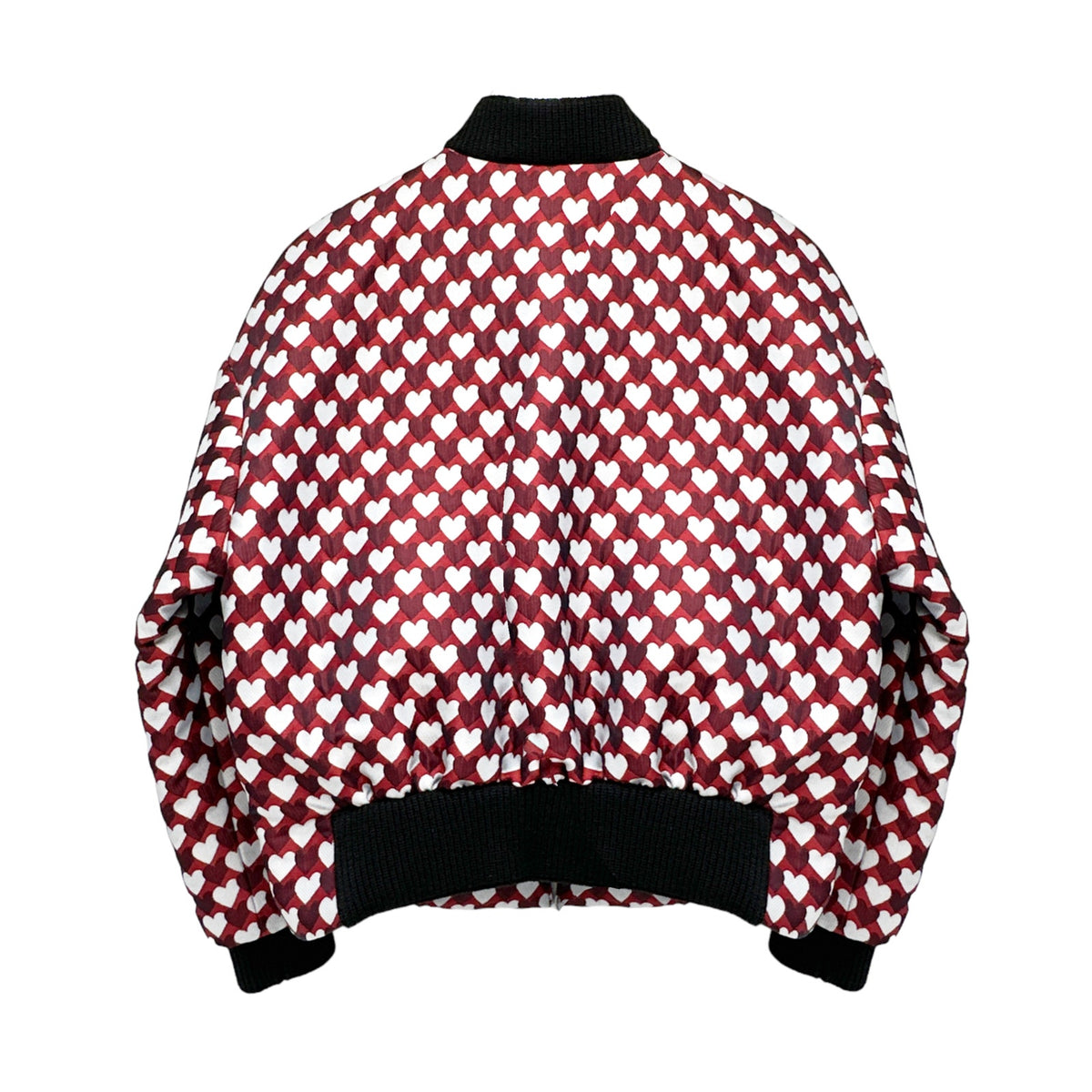 REDVALENTINO Jacquard Heart Bomber Jacket XS