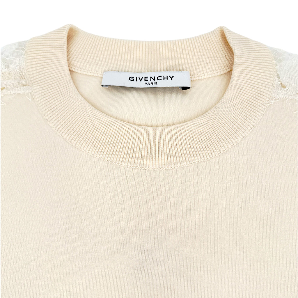 GIVENCHY Lace Insert Sweatshirt S