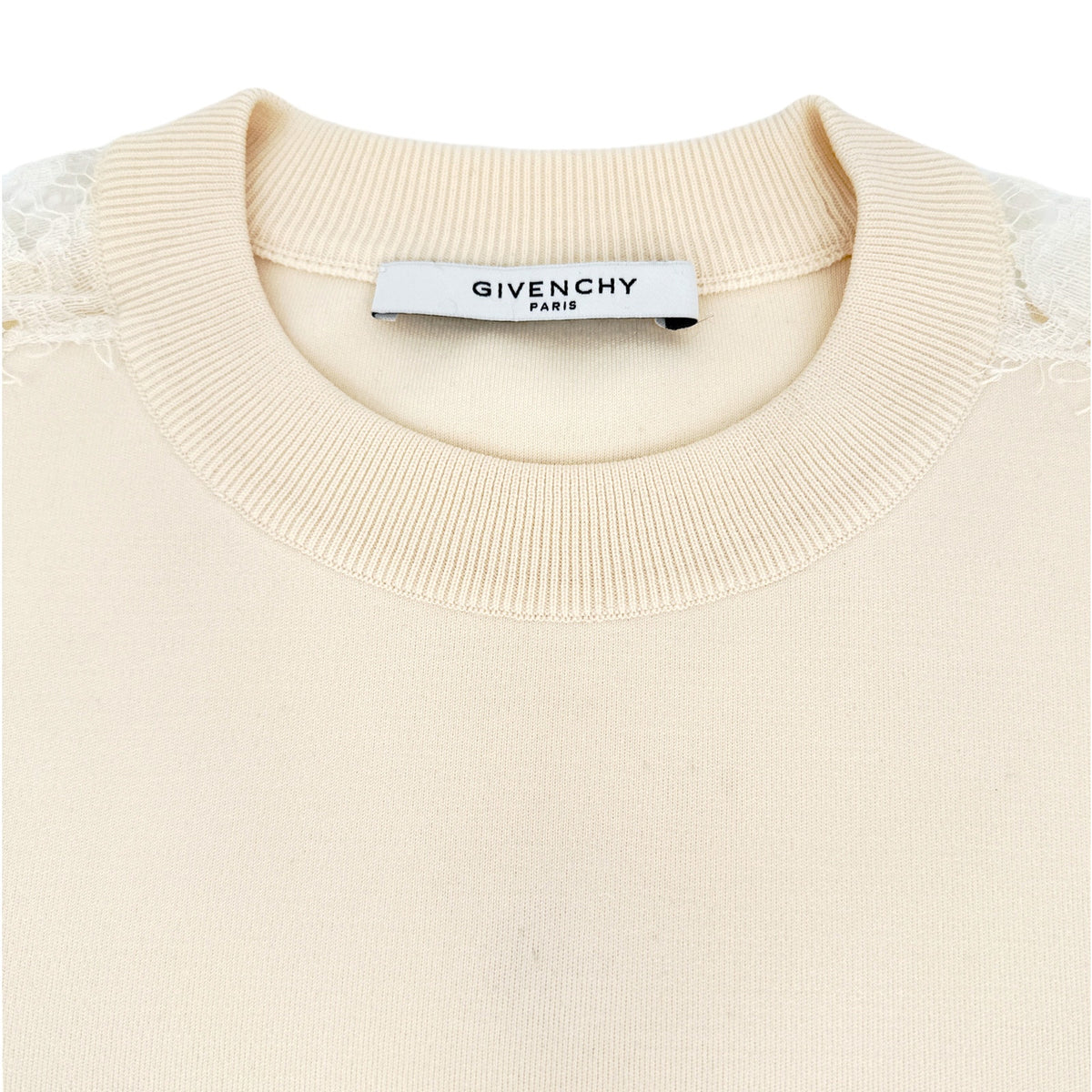 GIVENCHY Lace Insert Sweatshirt S