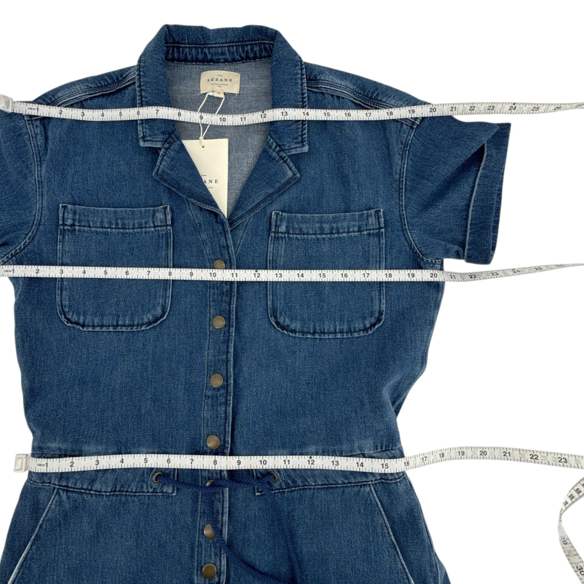 SEZANE Kaou Jumpsuit in Blue FR38|M