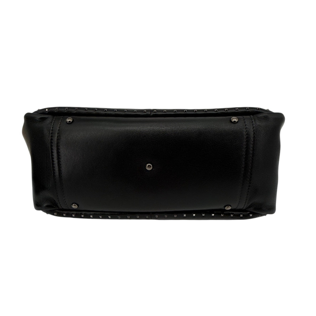 VALENTINO GARAVANI Small Atelier Bag 01 Metal Stitch Edition Tote Bag In Black