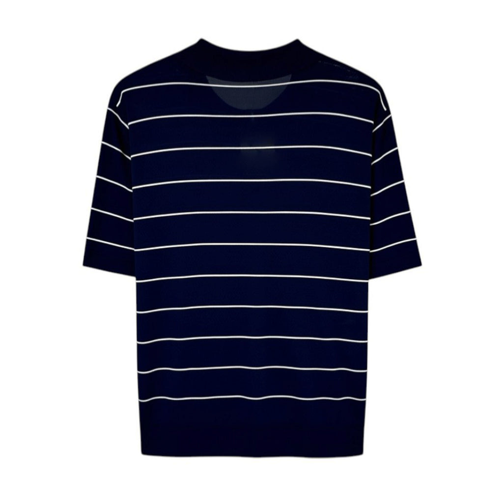KULE Knit Polo Sweater in Navy L