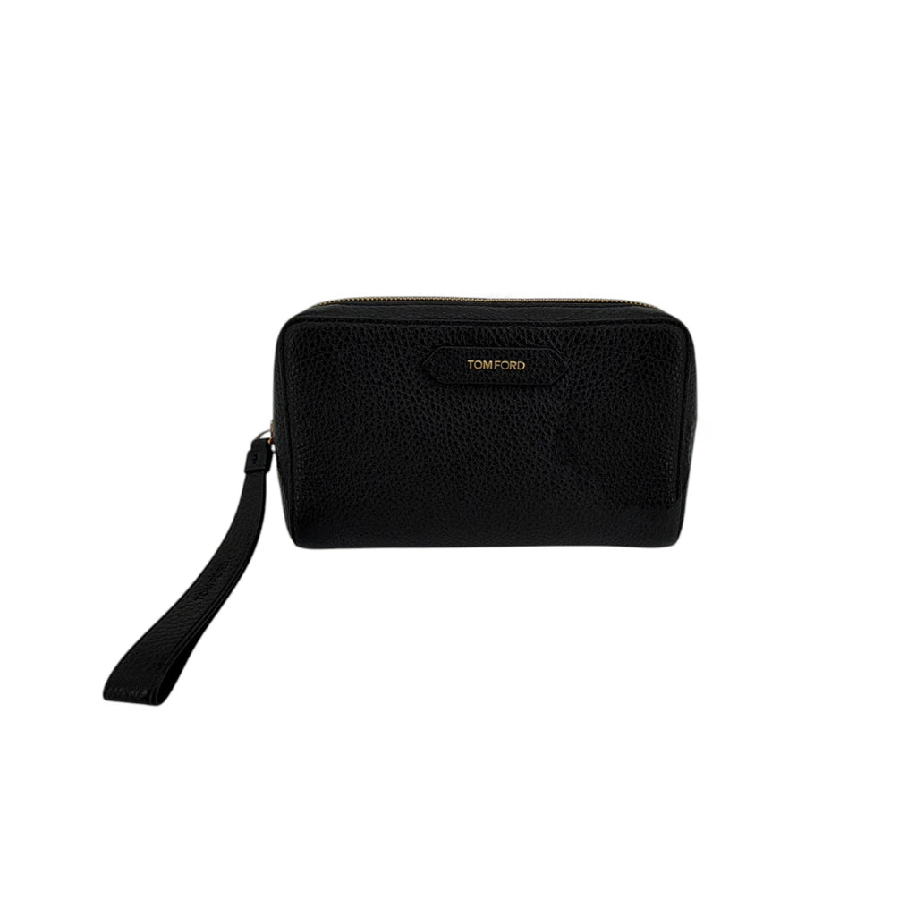 TOM FORD Medium Leather Cosmetics Case in Black