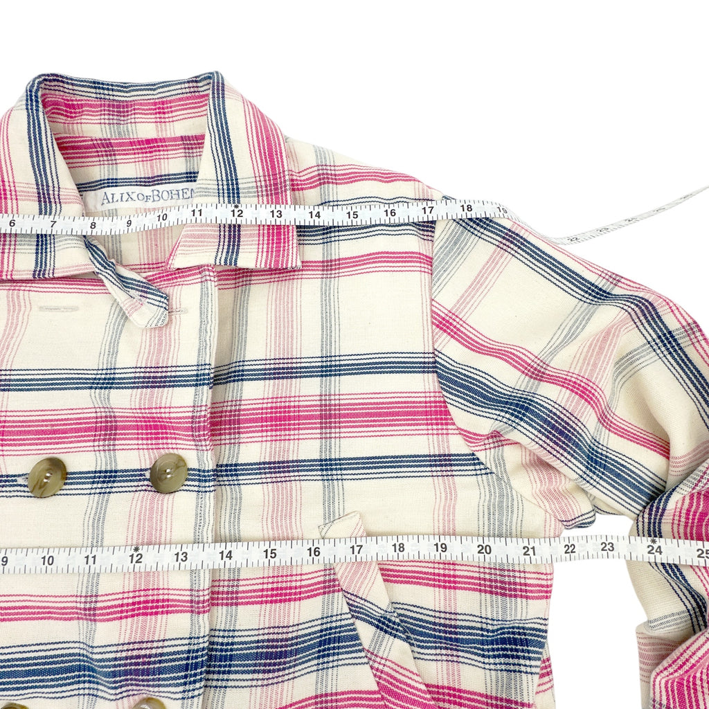 ALIX of BOHEMIA Domino Woven Plaid Jacket M