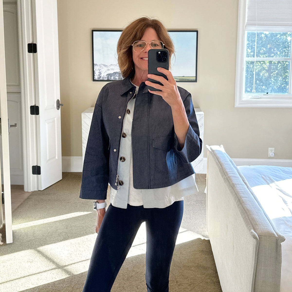 REDVALENTINO Layered Jacket Blue S