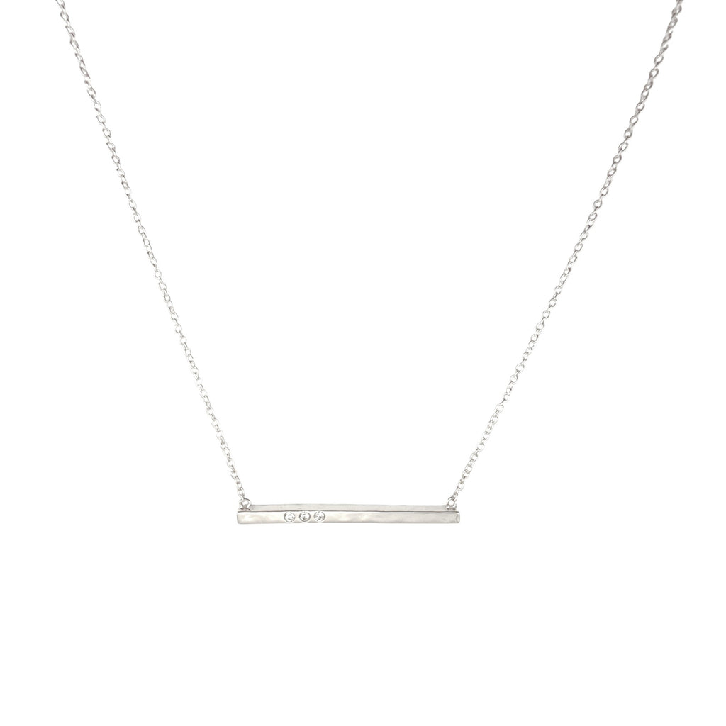 SILPADA Dotted Line Pendant Necklace in Sterling Silver
