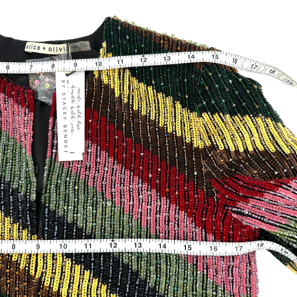 ALICE+OLIVIA Kidman Beaded Jacket S