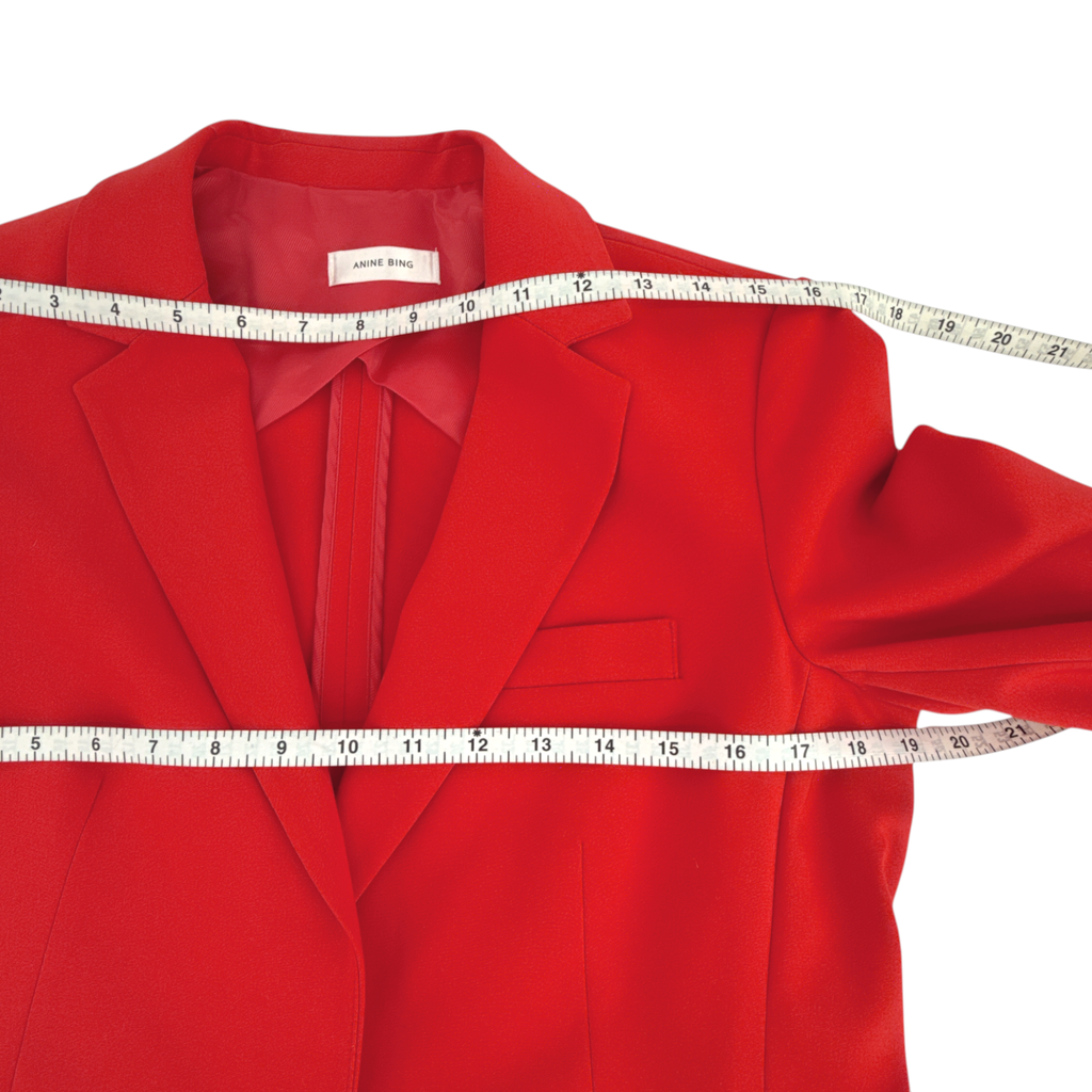 ANINE BING Schoolboy Blazer in Red XS