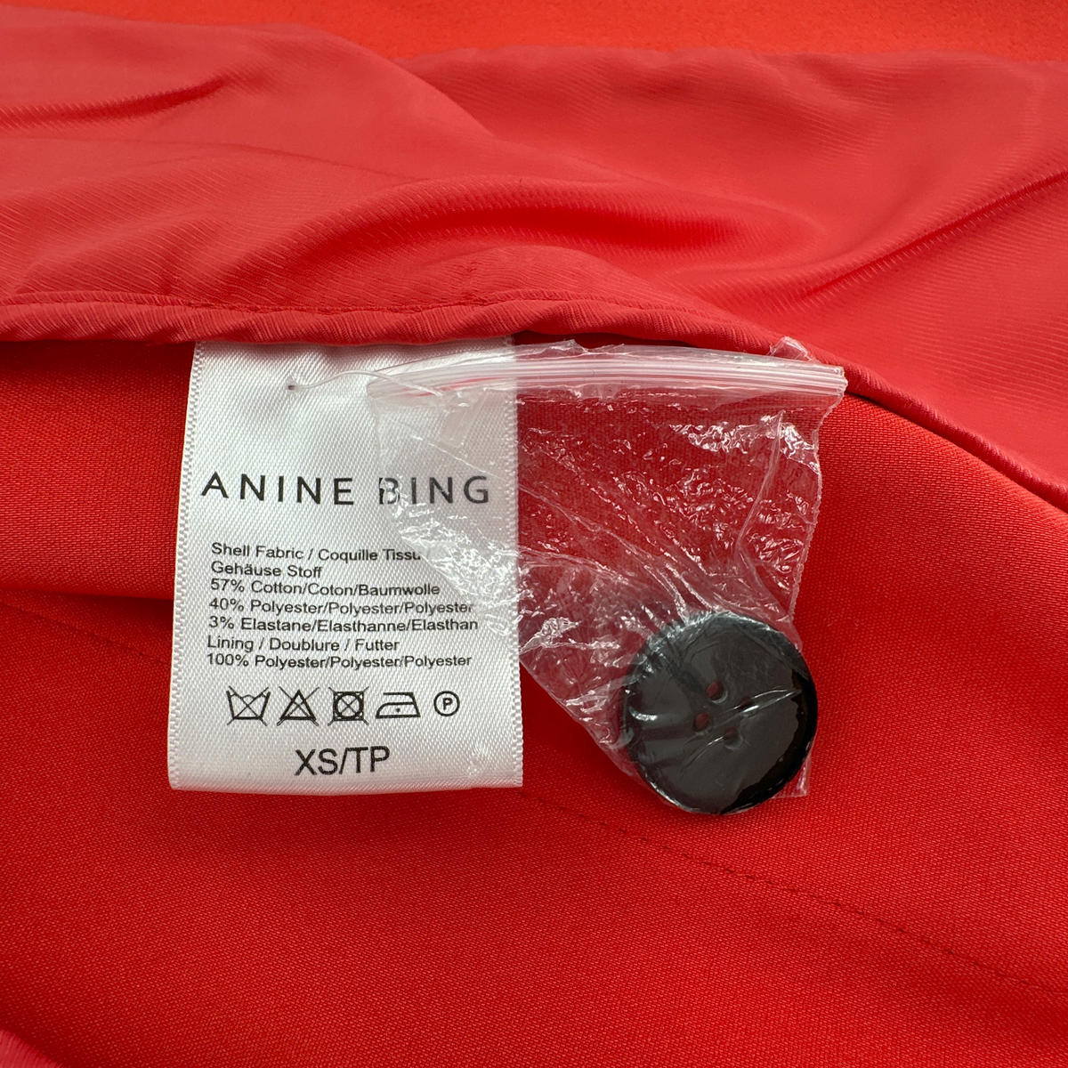 ANINE BING Schoolboy Blazer in Red XS
