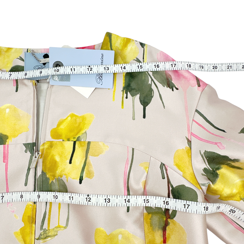 BLUMARINE Floral Silk Blend Evening Jacket IT40 | US4