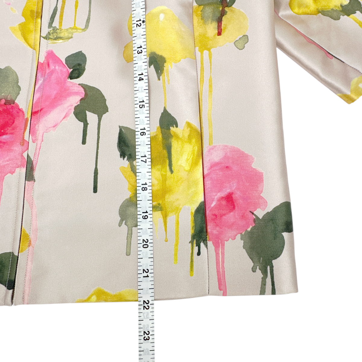BLUMARINE Floral Silk Blend Evening Jacket IT40 | US4