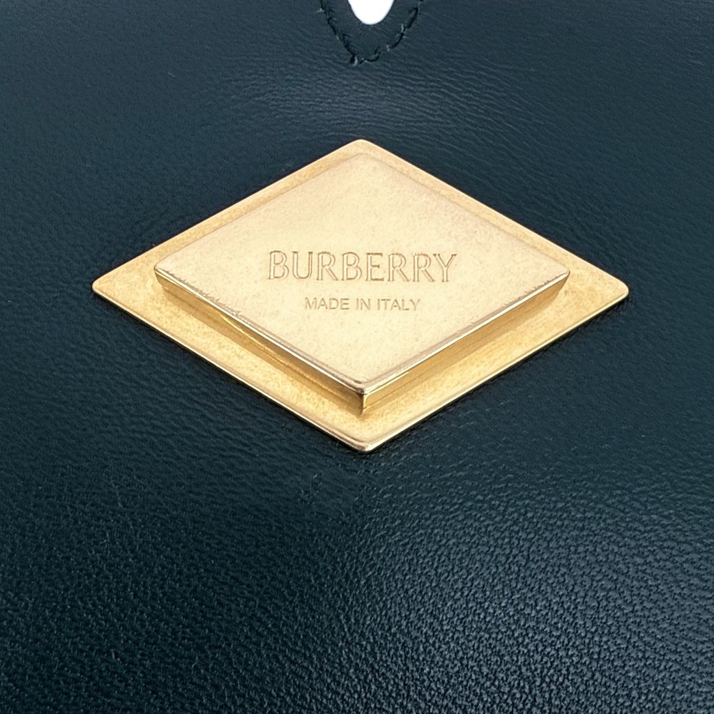 BURBERRY Snip Chain Bag Puffy Nappa Leather in Vine