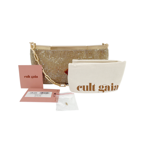 CULT GAIA Felice Clutch Bag in Sand Dollar
