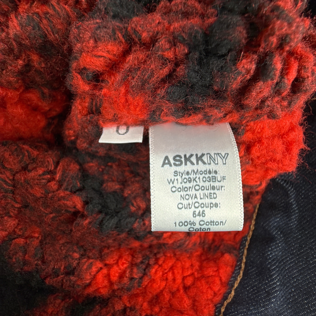 ASKK NY Nova Lined Jacket in Indigo Plaid 0|XS