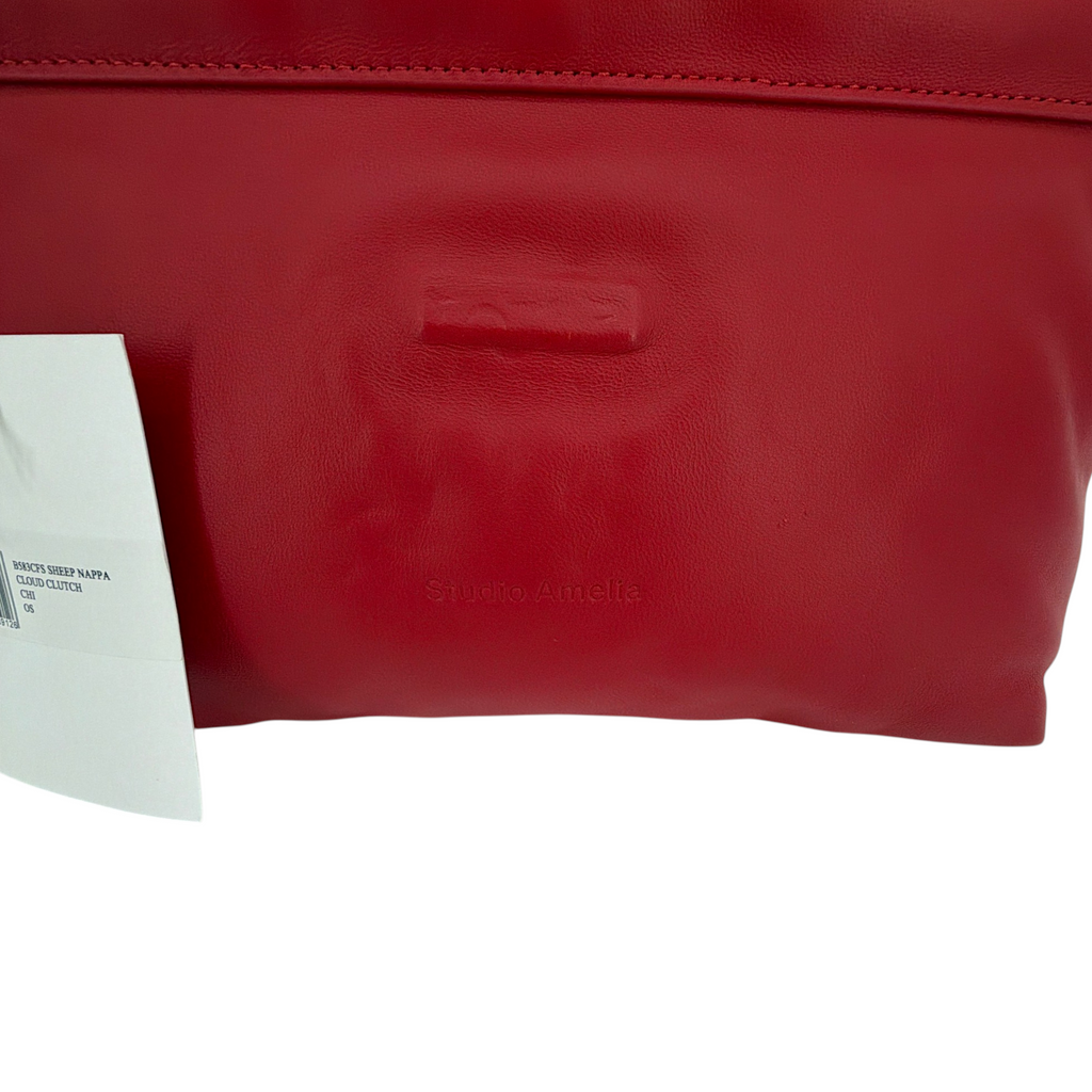 STUDIO AMELIA Cloud Clutch in Chili