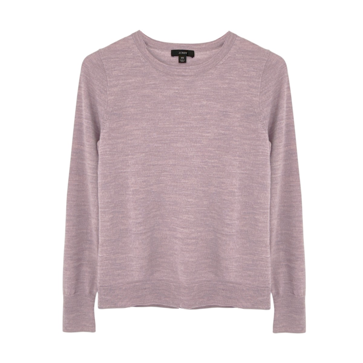 J.CREW Margot Crewneck Sweater in Faded Lavender Multi Heather XS