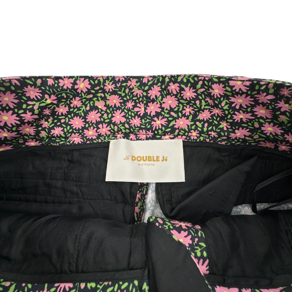 La DOUBLEJ Hendrix Pant in Daisy Heavy Stretch Cotton
