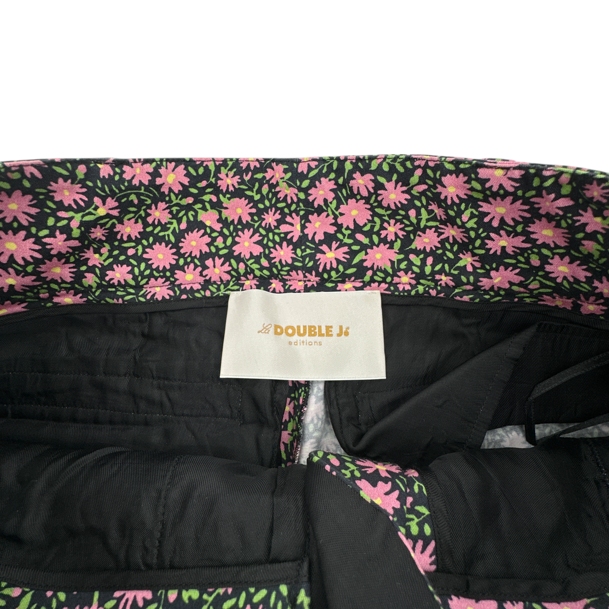 La DOUBLEJ Hendrix Pant in Daisy Heavy Stretch Cotton