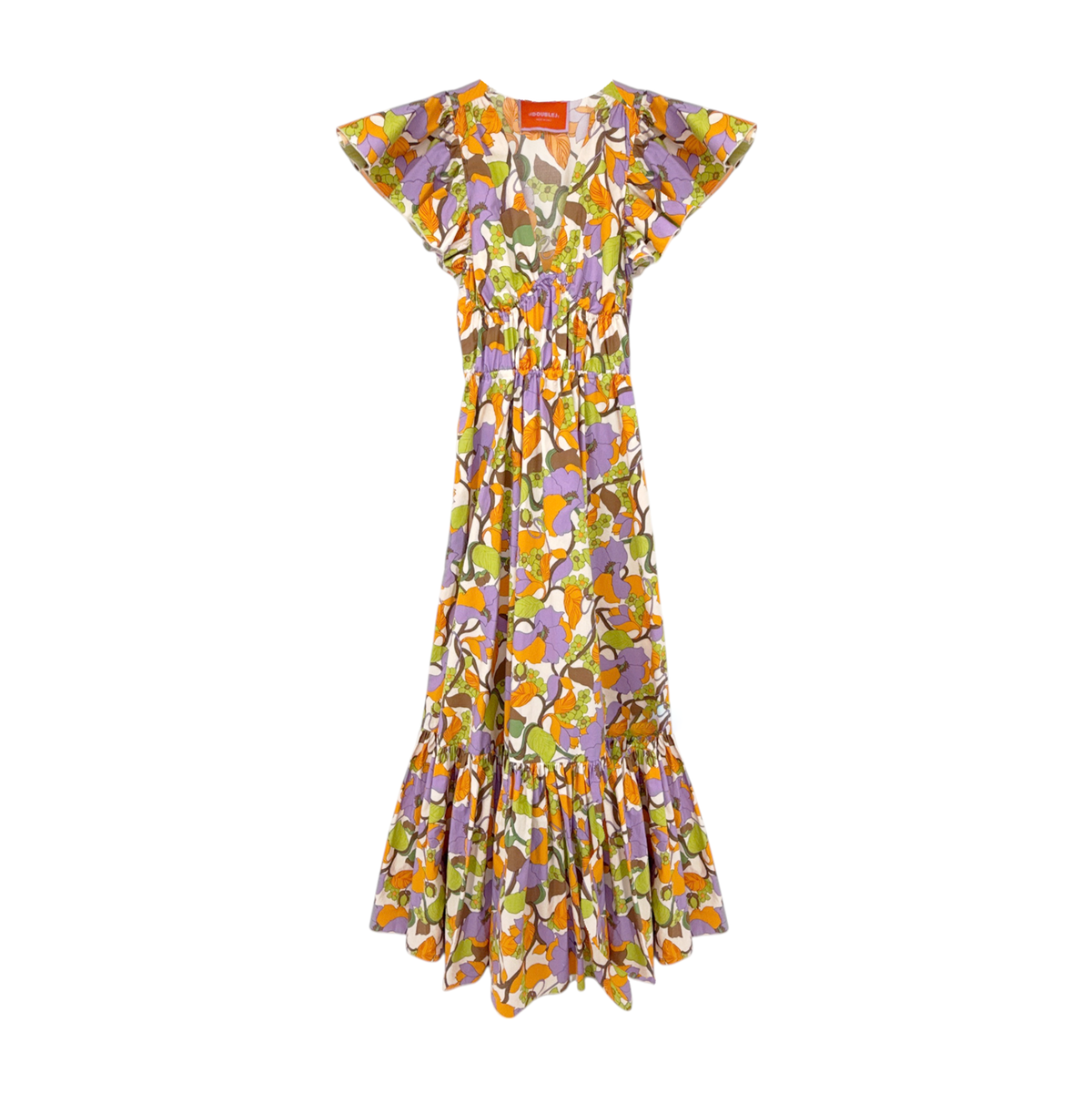 La DOUBLEJ Keira Dress in Vines Bianco