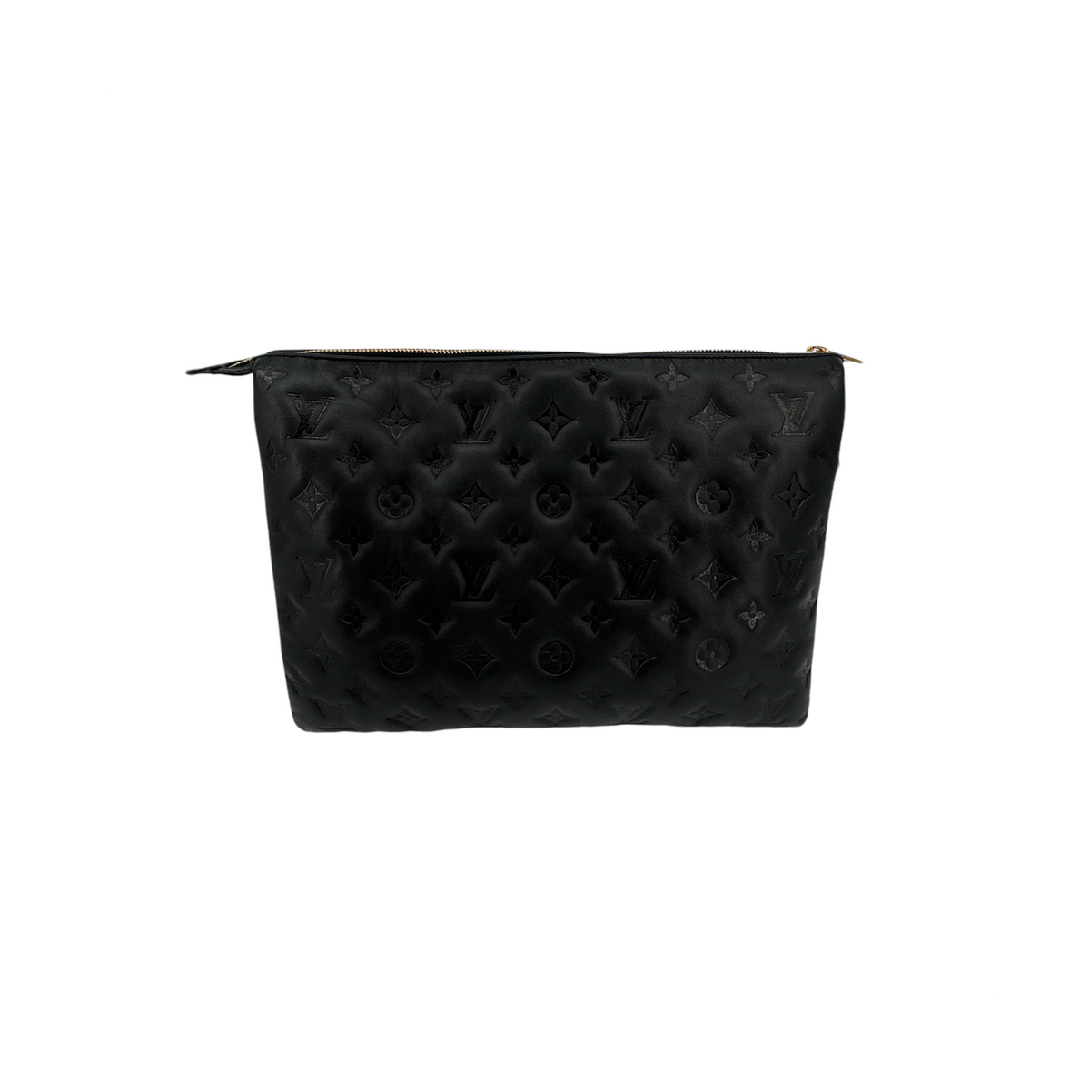 LOUIS VUITTON Lambskin Embossed Monogram Coussin MM