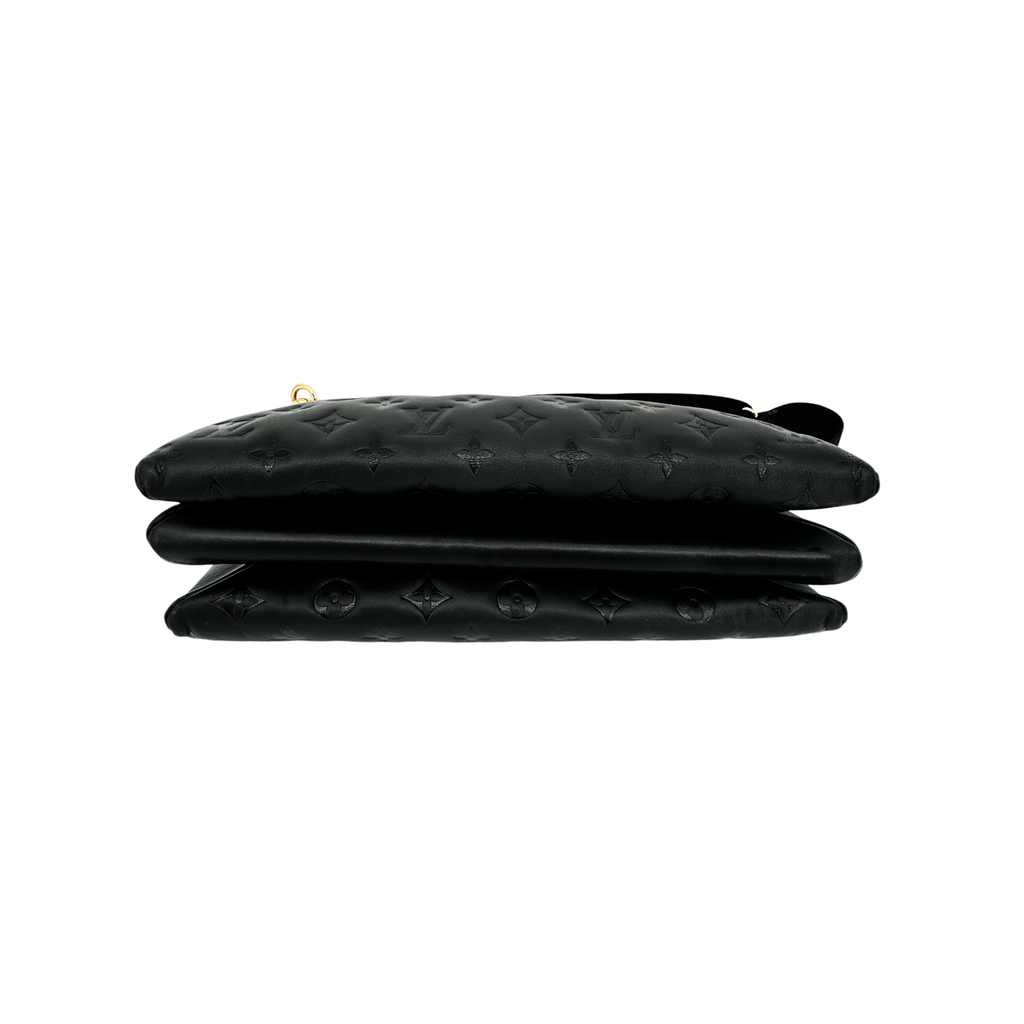LOUIS VUITTON Lambskin Embossed Monogram Coussin MM