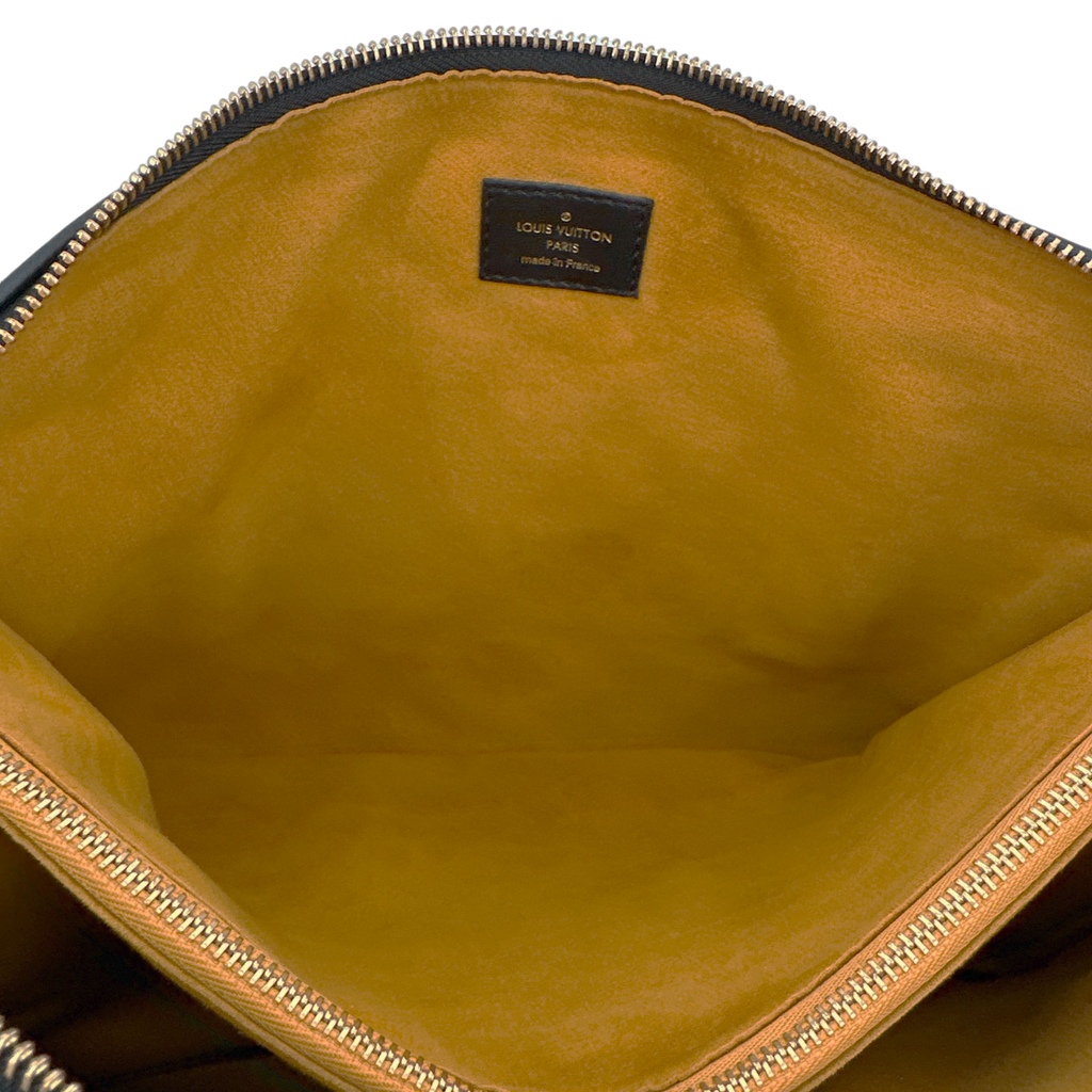 LOUIS VUITTON Lambskin Embossed Monogram Coussin MM