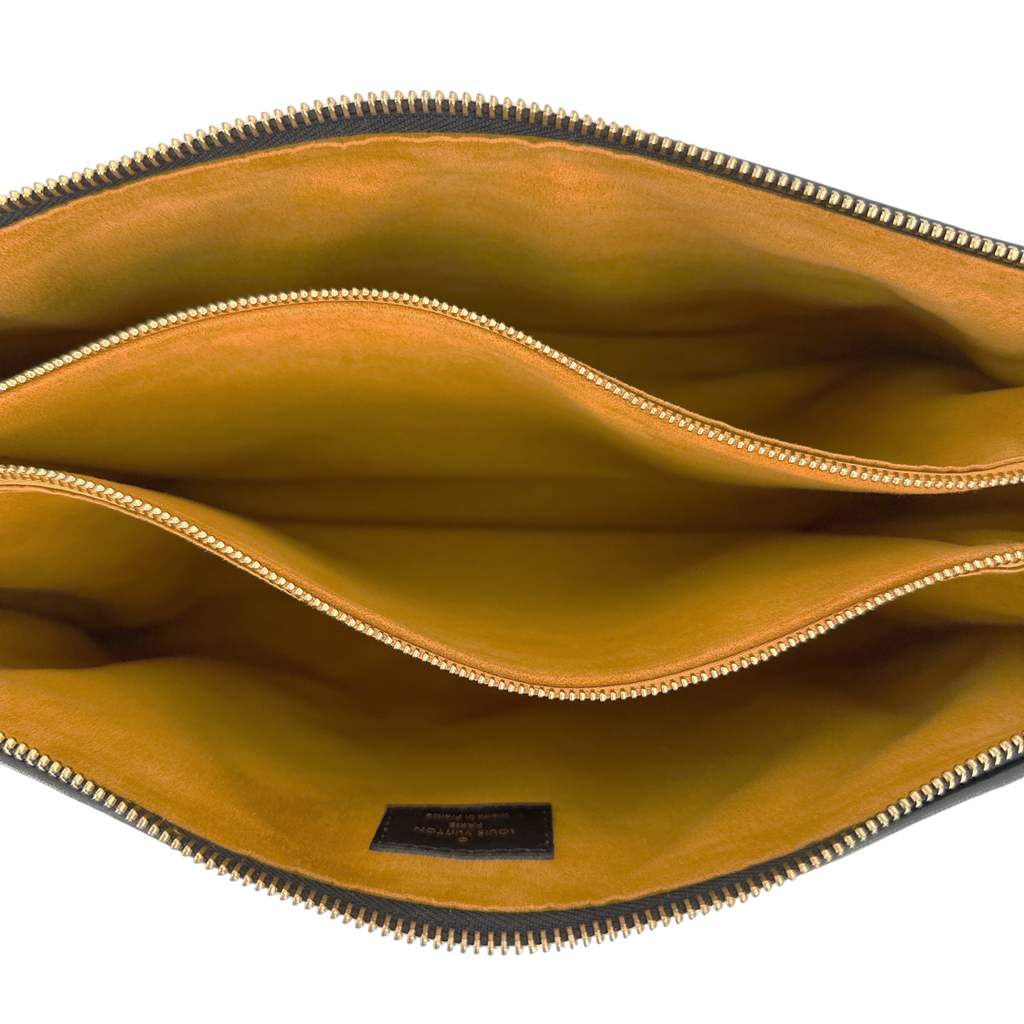 LOUIS VUITTON Lambskin Embossed Monogram Coussin MM