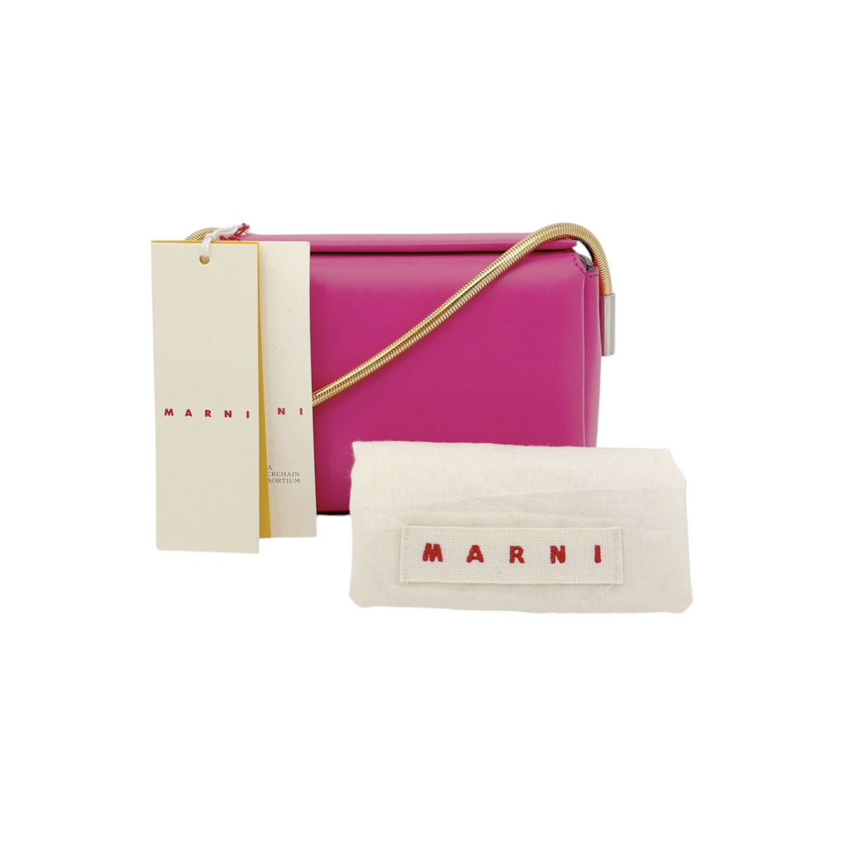 MARNI Toggle Small Bag in Pink
