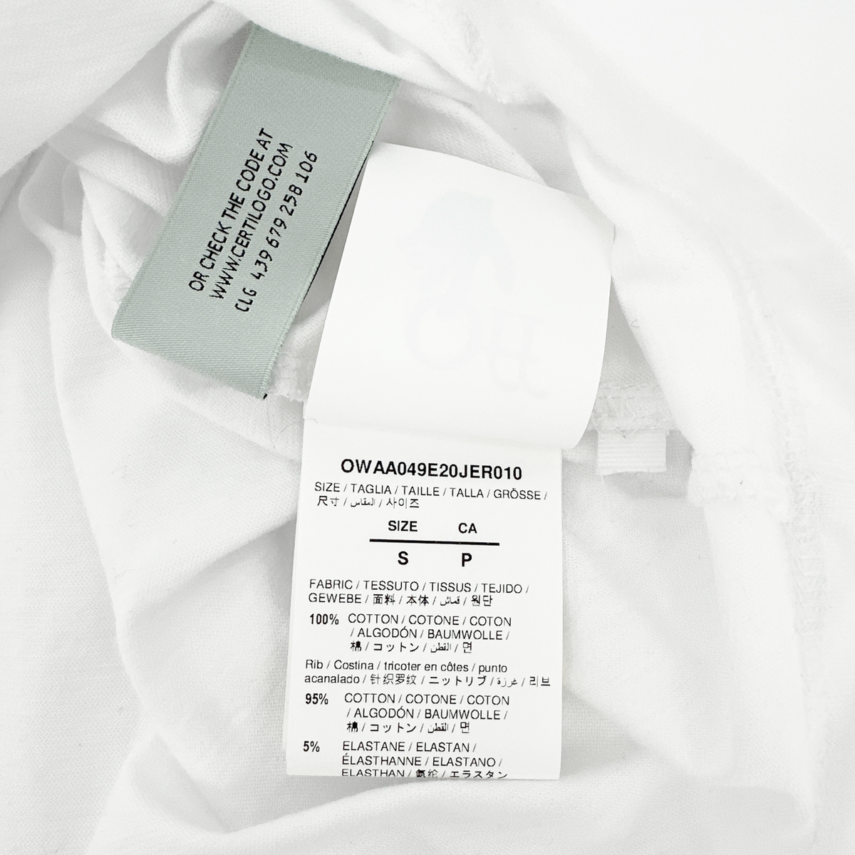 OFF-WHITE Embroidered Mini Floral Arrows Tee in White S