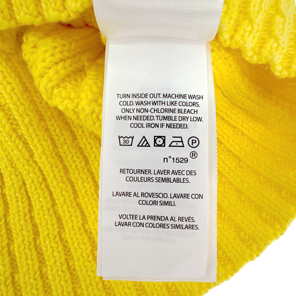 POLO RALPH LAUREN Cable-Knit Cotton Jumper in Yellow XS