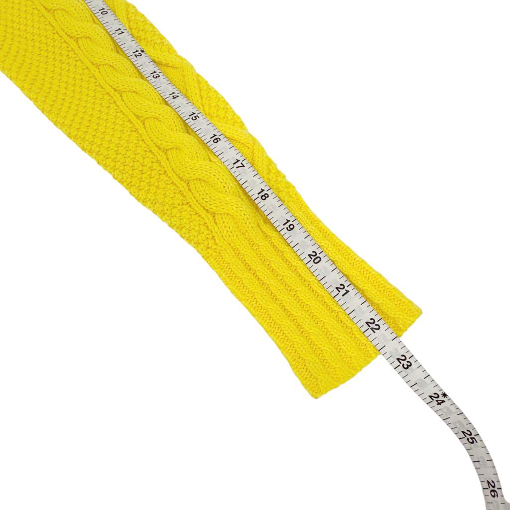 POLO RALPH LAUREN Cable-Knit Cotton Jumper in Yellow XS