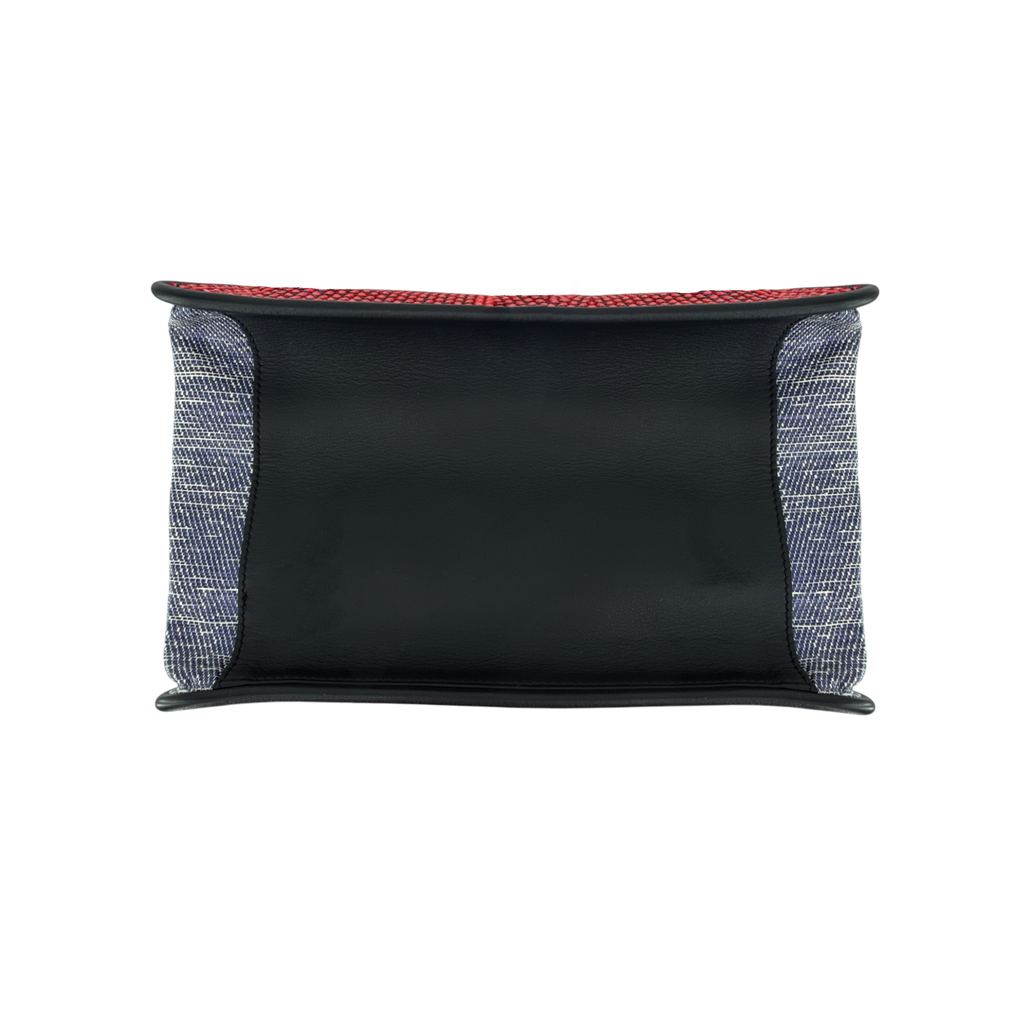 PROENZA SCHOULER XL Mixed Woven Tote Bag Red/Blue