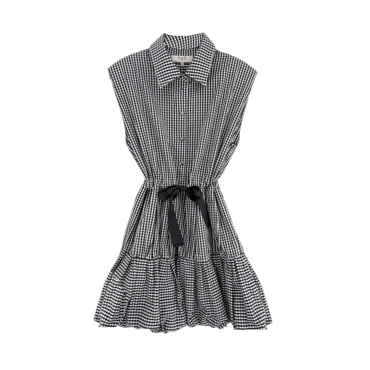 SEA New York Neci Gingham Bubble Dress S