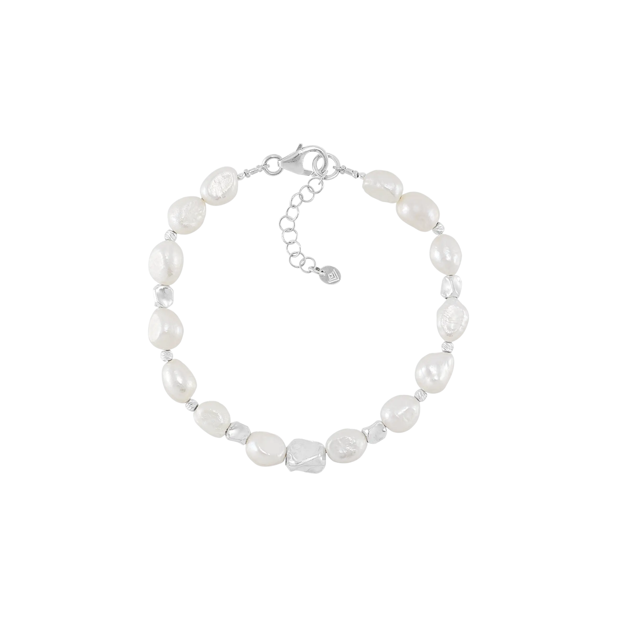 SILPADA Power Player Silver Freshwater Pearl Bracelet