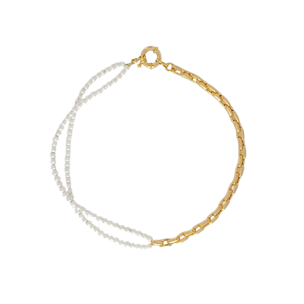 TIMELESS PEARLY Half and Half Necklace