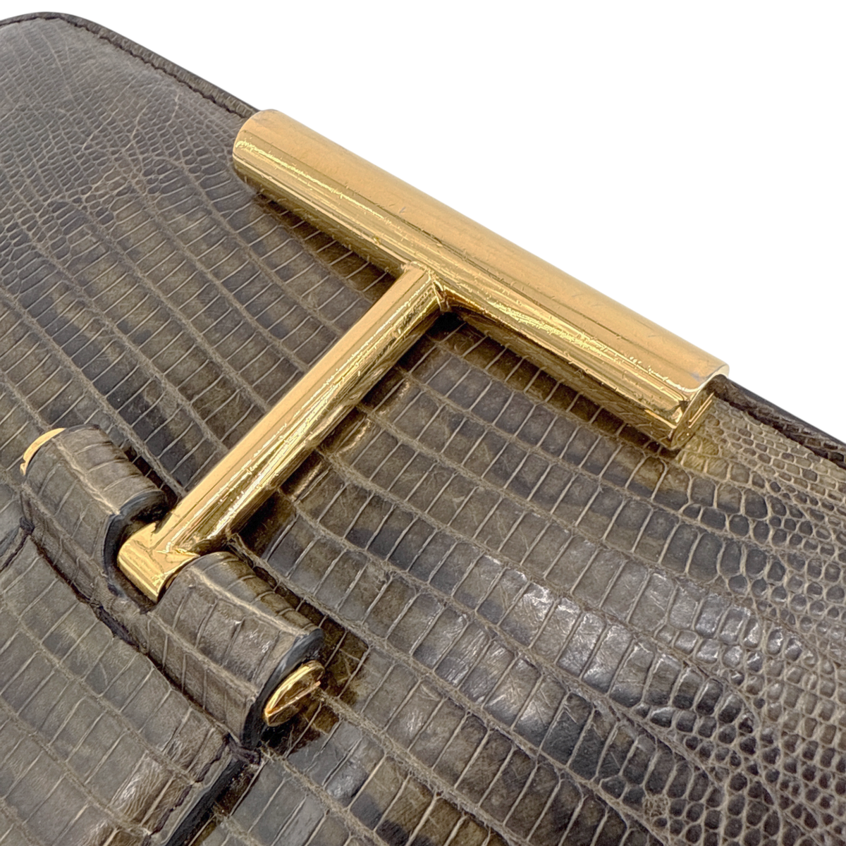 TOM FORD Tara Chain Tejus Lizard Shoulder Bag