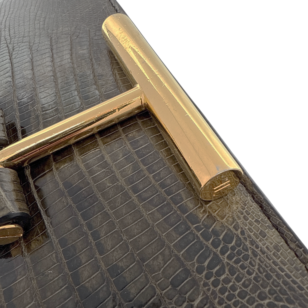 TOM FORD Tara Chain Tejus Lizard Shoulder Bag