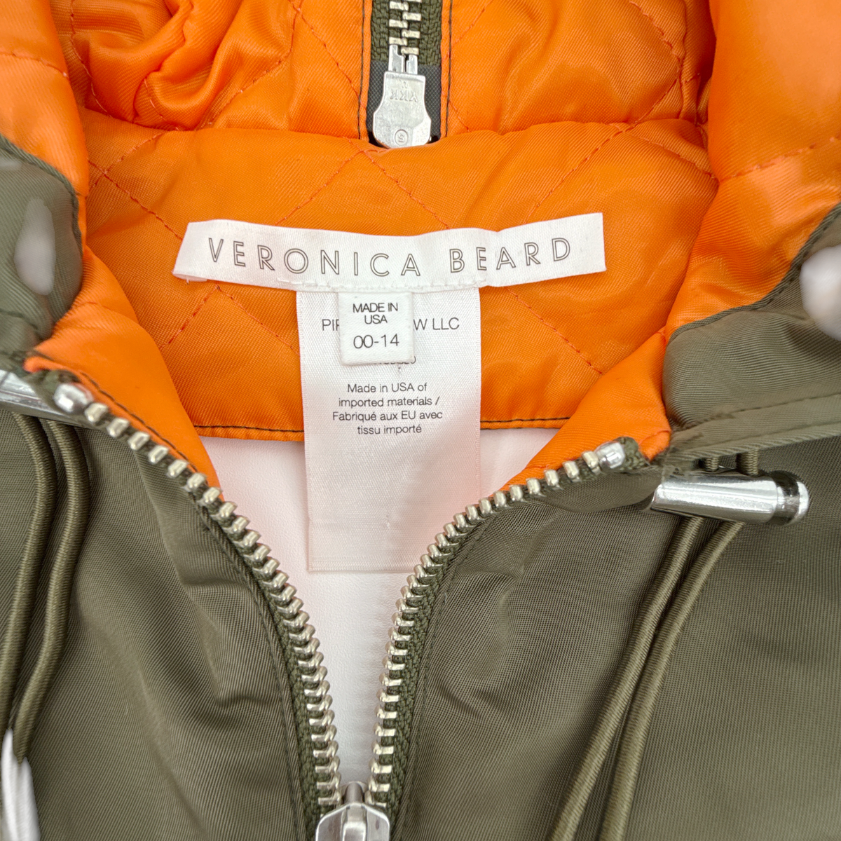VERONICA BEARD Oakleigh Hooded Dickey in Army Green&nbsp;