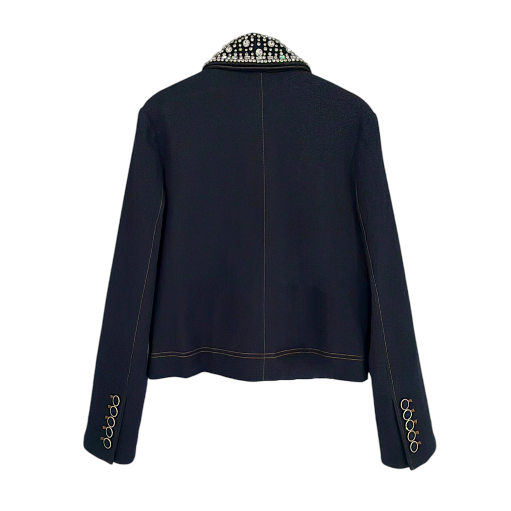 VERONICA BEARD Embellished Barrington Denim Jacket 4
