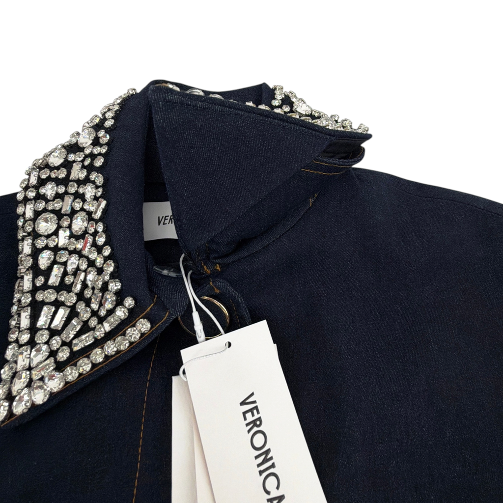 VERONICA BEARD Embellished Barrington Denim Jacket 4