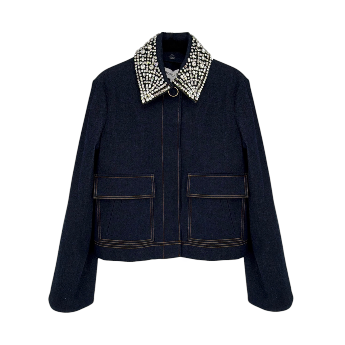 VERONICA BEARD Embellished Barrington Denim Jacket 4