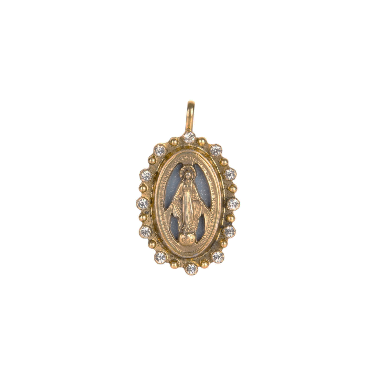VIRGINS SAINTS & ANGELS VSA Milagrosa Medallion in Gold