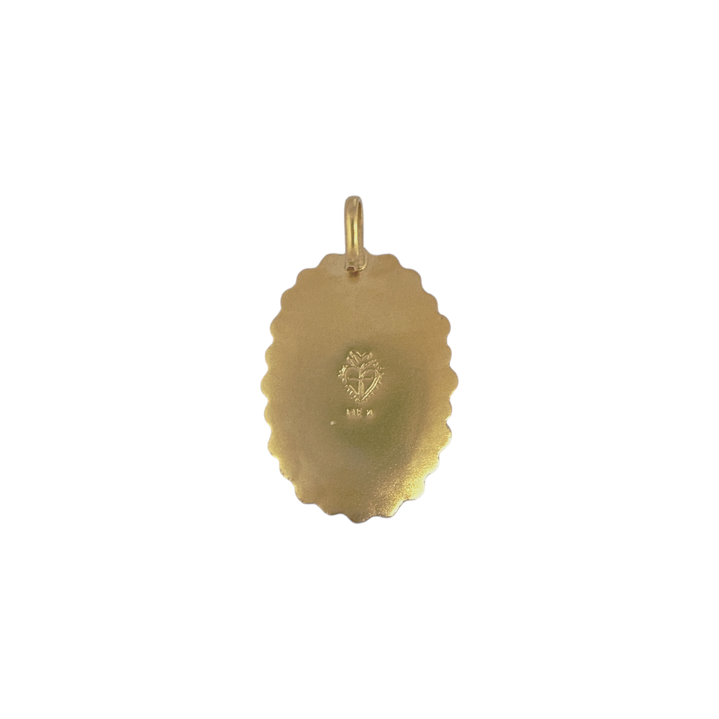 VIRGINS SAINTS & ANGELS VSA Milagrosa Medallion in Gold